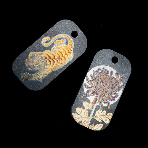 Meteor 钛合金 挂牌 吊坠 狗牌  Meteor  EDC 激光雕刻