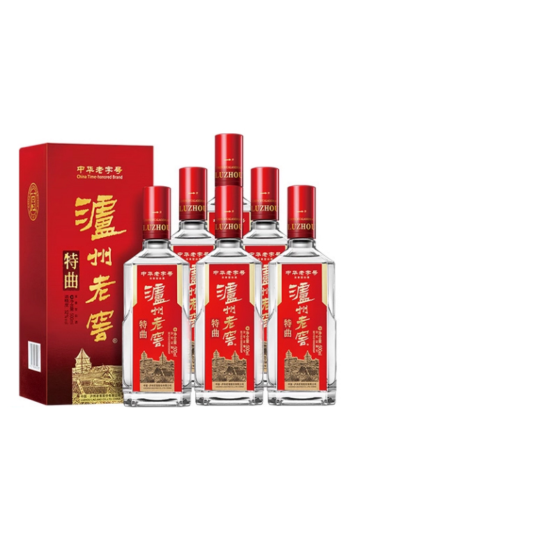 泸州老窖老字号特曲十代52度500ml*6瓶浓香白酒整箱酒