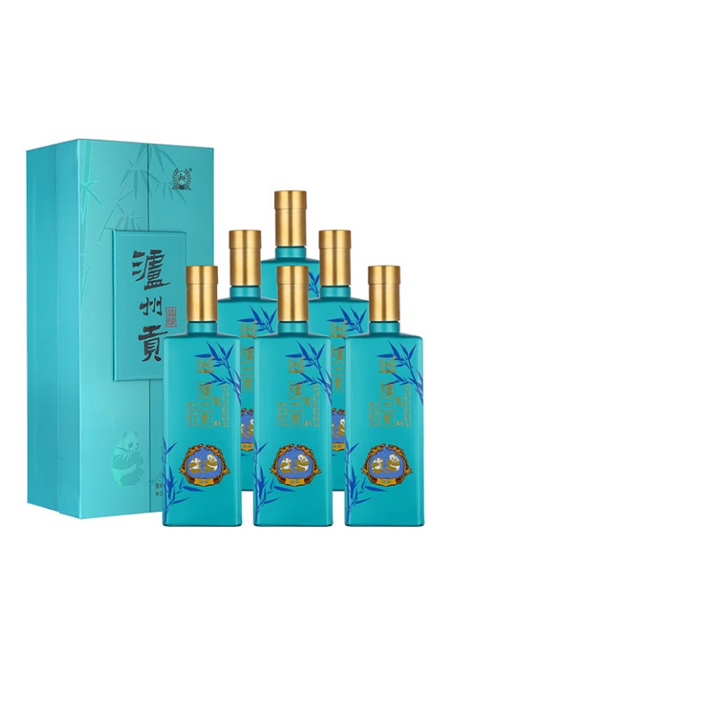 【官方正品】 泸州老窖浓香型 泸州贡翡绿52度500ml*6瓶 白酒宴请