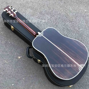 工厂41寸D45d手工豪华面单云杉木吉他木质护板全珍珠包边