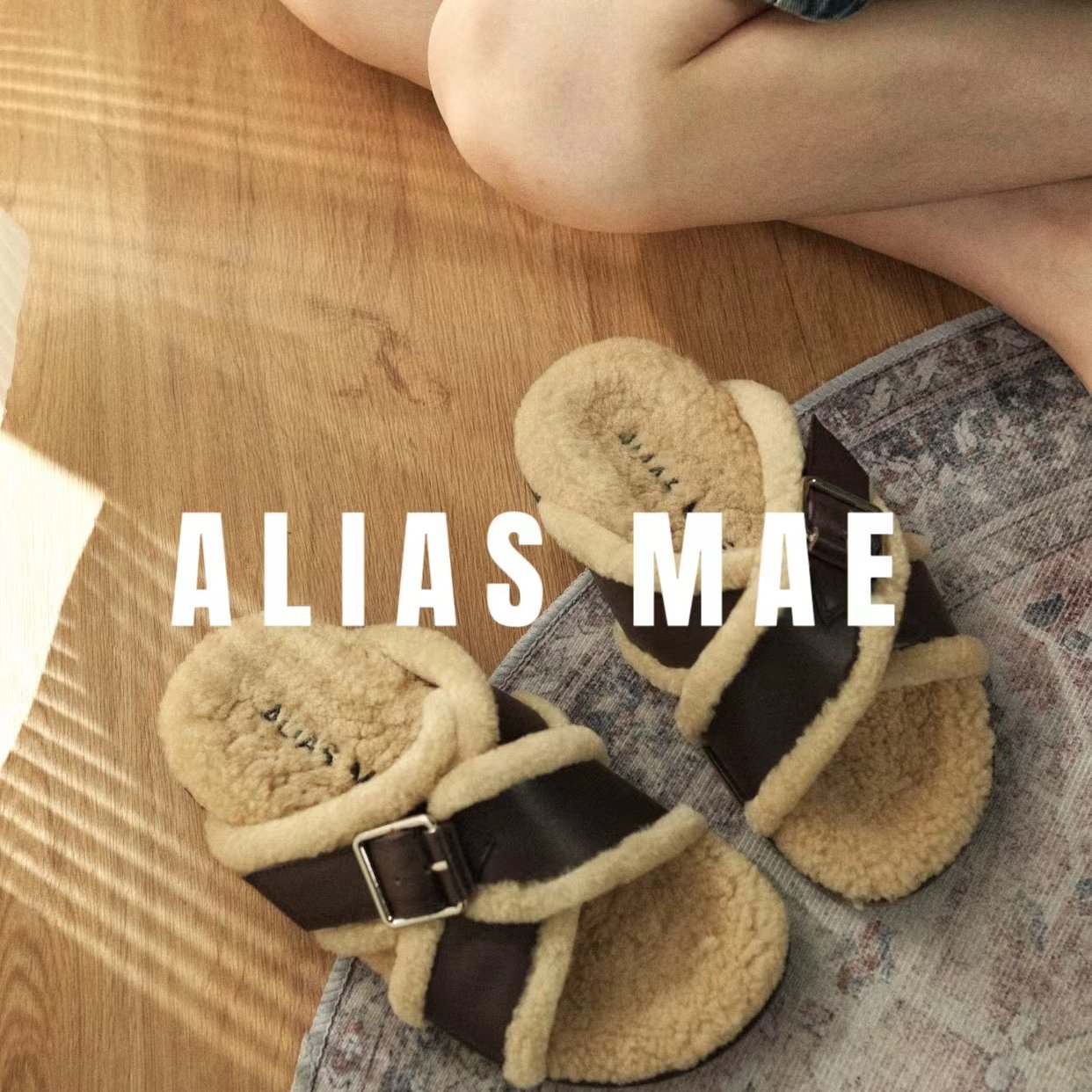 ALIASMAE厚底毛毛拖鞋2025新款