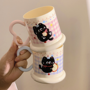 卡通高颜值可爱儿童刷牙杯子学生宿舍洗漱家用情侣漱口杯创意牙刷