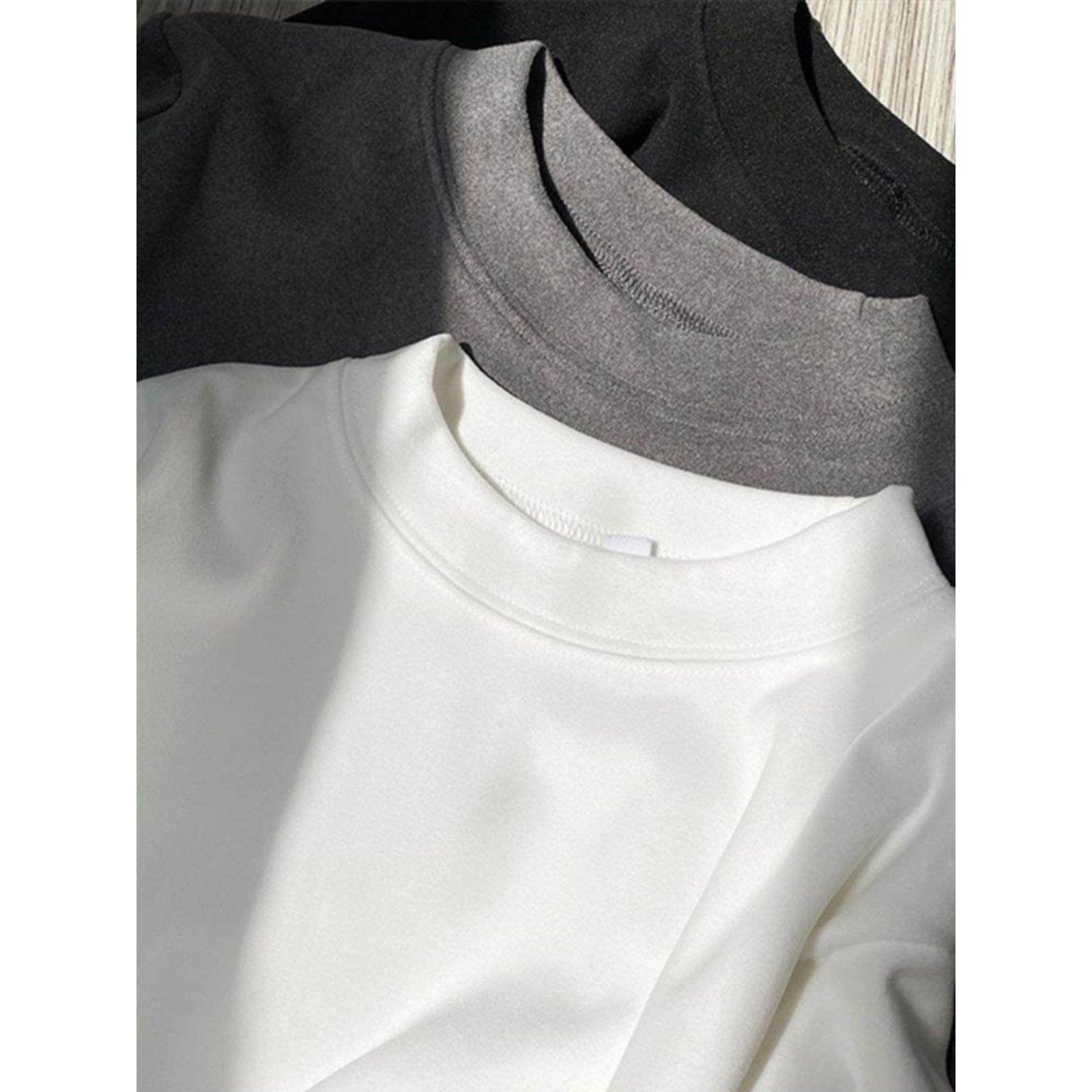 儿童德绒打底衫内搭秋冬装加厚半高领男童女童上衣服长袖t恤修身