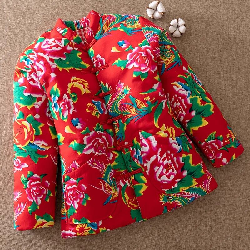 东北大花布棉袄女丝棉加厚保暖短款棉服外穿修身新娘红色棉衣冬季,女装/女士精品,棉衣/棉服,淘宝优惠券,粉丝福利购,淘宝优惠卷