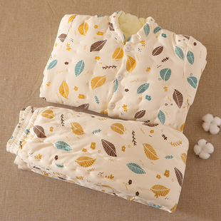 居家贴身内穿宽松冬季 棉花手工棉衣女 加厚防寒保暖棉袄棉裤