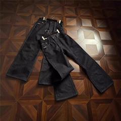 wrudy手缝线13.5盎司原牛646微喇版型直筒牛仔裤男差异化单品长裤