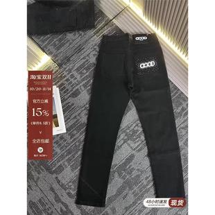 潮牌GOOD刺绣牛仔裤 显瘦长裤 轻奢烫钻时尚 修身 高级感男女同款 新款