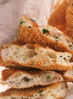 正宗传统FQF早上餐吃海芝饼葱麻花芝麻饼咸上海石光网红店小早餐