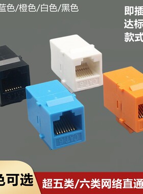 双通头直插式六类千兆电脑模块