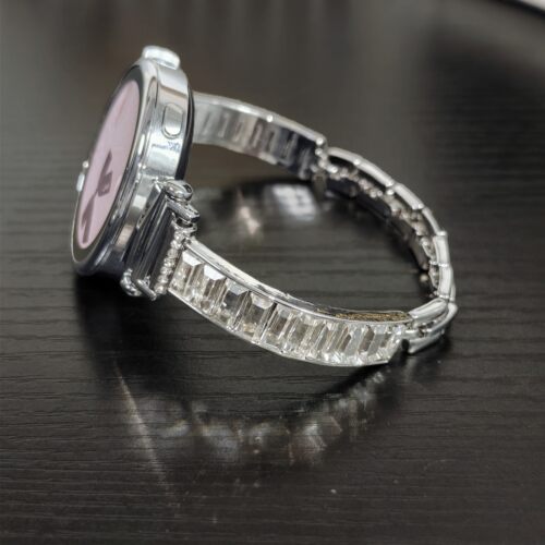 适用Oppo watch x2mini表带满钻闪四叶草金属华为GT5/4手表手链女
