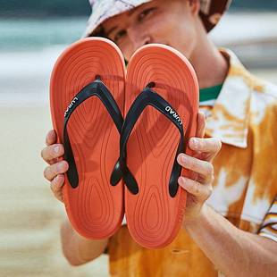 男女外穿橡胶沙滩防滑耐磨夹脚时尚 情侣人字拖 夏季 人字拖鞋