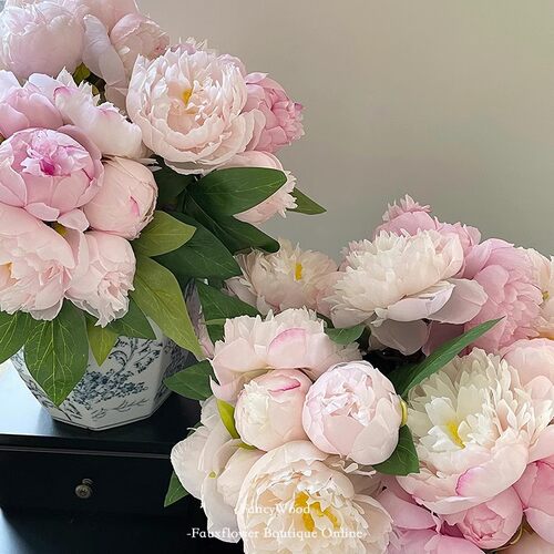 高品质把束芍药仿真花手