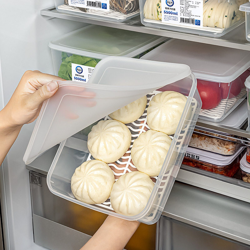 冰箱冷冻室抗菌母乳保鲜盒食品级专用包子馒头储物整理收纳盒子