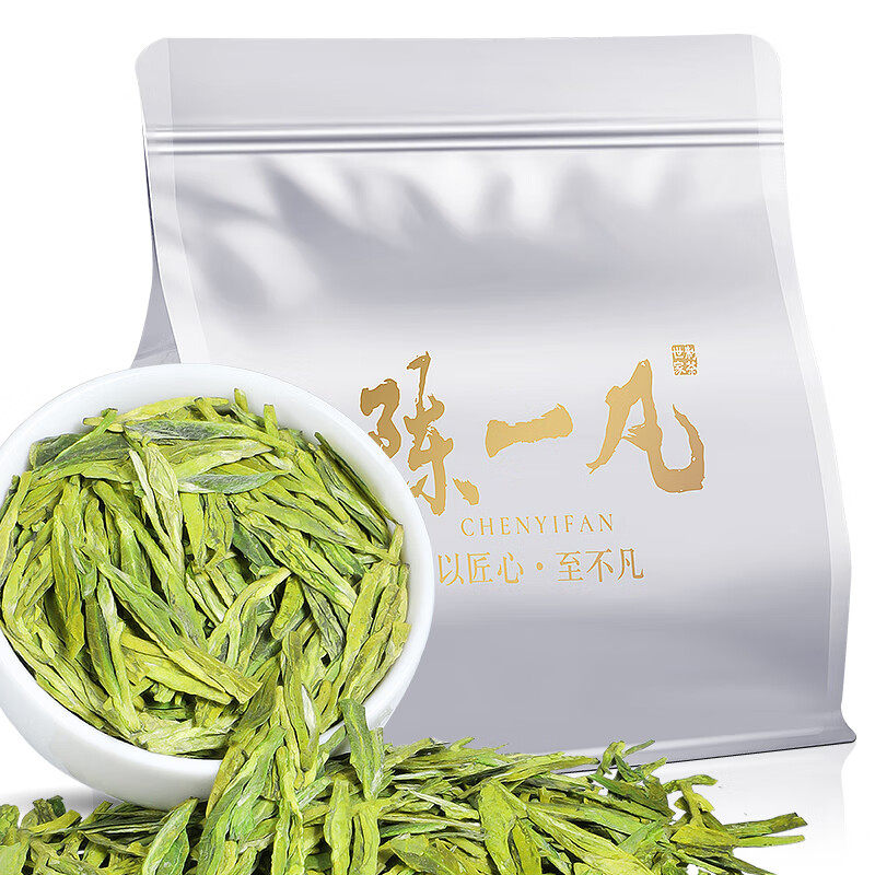 陈一凡龙井绿茶 茶叶2024新茶明前春茶 浓香型豆香龙井绿茶袋装