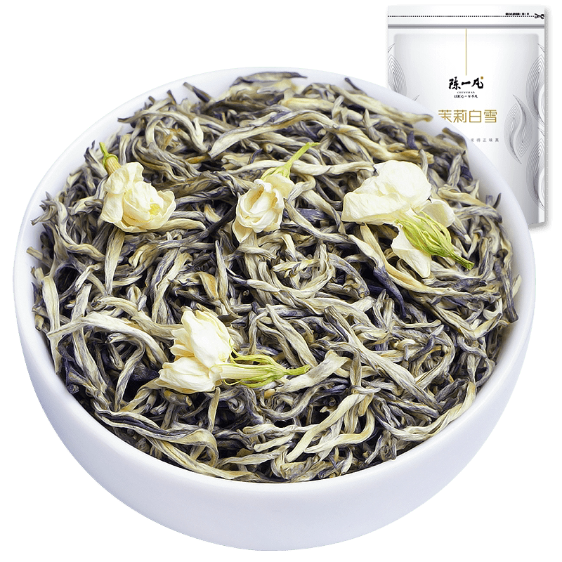 陈一凡茉莉白雪 明前特级茶叶 浓香型茉莉花茶袋装250g