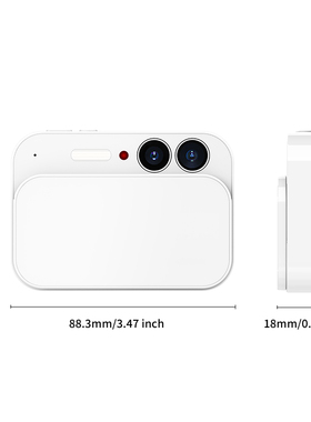 CCD音乐照相机触屏滑盖4K高清6400万像素学生校园数码相机双摄
