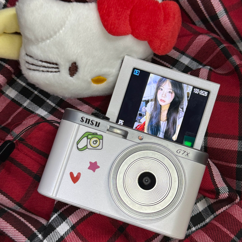 Snsu G7数码相机高清学生校园复古CCD礼品女男旅游微单翻转自拍