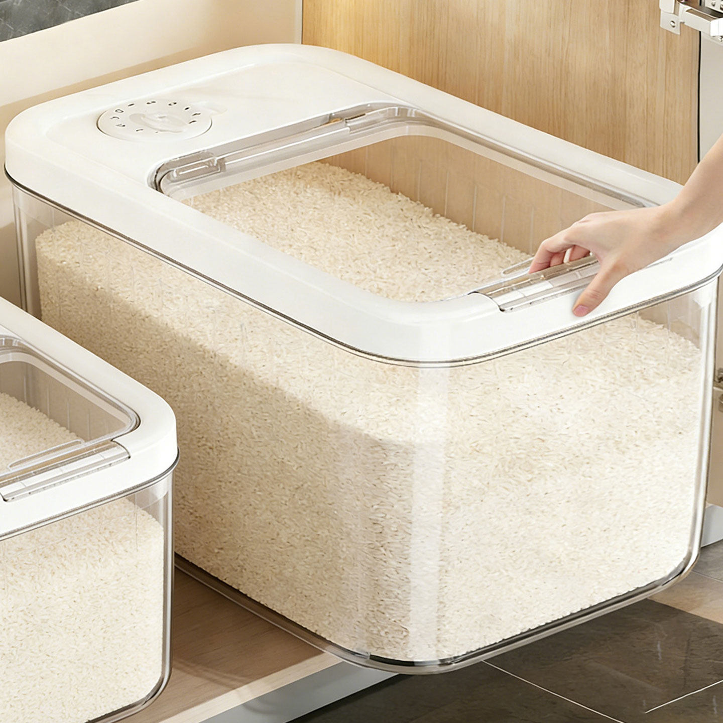 米桶家用防虫防潮密封食品级米缸大米收纳盒米箱面粉面桶储物罐桶,厨房/烹饪用具,米桶/米缸,淘宝优惠券,粉丝福利购,淘宝优惠卷