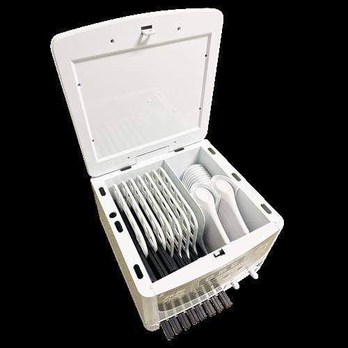 筷子勺子消毒机商用餐厅全自动出筷机消毒盒调羹小型消毒柜一体机