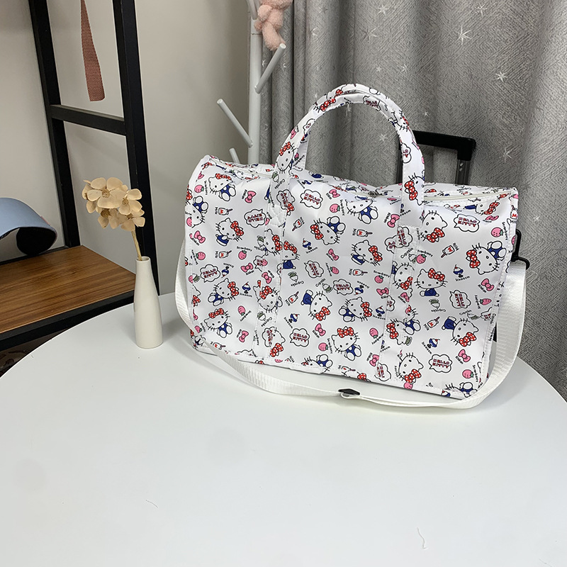 HelloKitty短途行李袋旅行包包高颜值大容量女超大便携可套拉杆箱