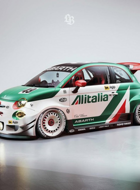 Solido 1:18 菲亚特FIAT 595 阿巴斯 ABARTH 合金车模型