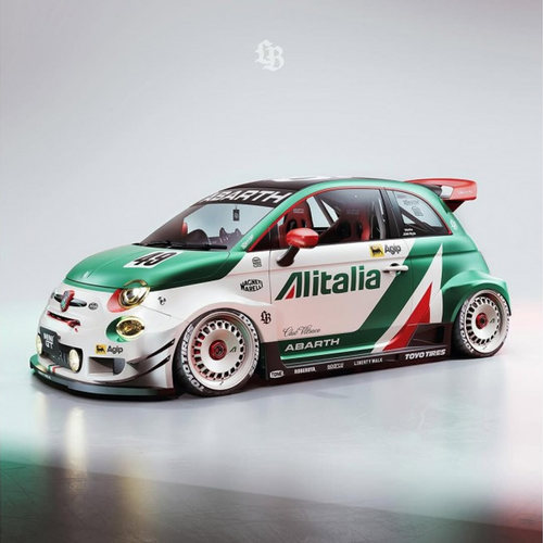 Solido 1:18 菲亚特FIAT 595 阿巴斯 ABARTH 合金车模型