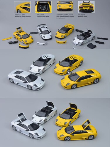 PK 1:64 兰博基尼Murciélago蝙蝠 LP640 硬顶敞篷版仿真汽车模型