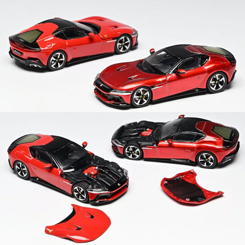 7cm Model 1:64 法拉利跃马 12 cilindri 红 仿真合金汽车模型