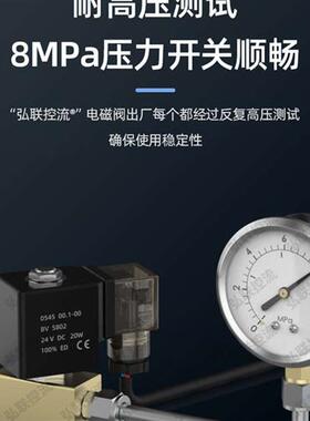 JT22-02二位两通高压电磁阀 常闭耐压8MPa水阀 气阀 AC220V DC24V