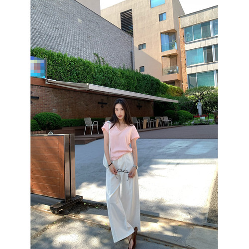 isaro uu 柔软舒适莱赛尔牛仔休闲裤~利落显瘦直筒裤长裤