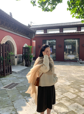 isaro uu 轻柔云雾纱~云朵般亲肤200支超细100山羊绒围巾披肩