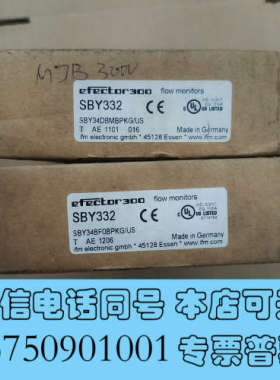 全新原装IFM SBY332传感器，仓库库存货处理实物图拍摄需要询价