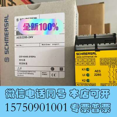 全新AES 2285-24VDC 原装SCHMERSRL施迈赛安需询价