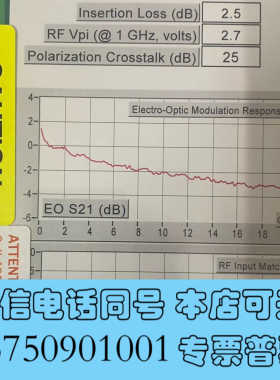 全新美国全新EOSPACE相位调制器PM-DS5-10-PFA-询价