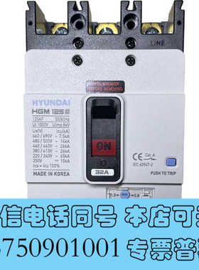 全新HYUNDAU原装正品HYDUNDAI 塑壳断路器 HGM1询价