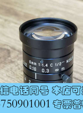 全新optart mk0614 6mm 1：1.4工业镜头询价