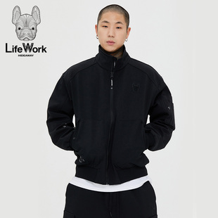 防风外套立领宽松韩版 夹克上衣男女同款 新款 LifeWork2024年春季