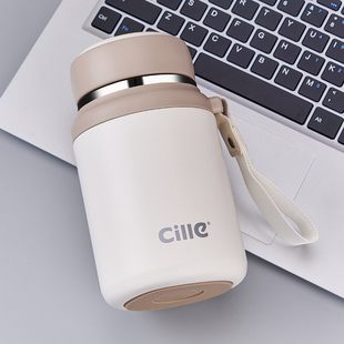 希乐茶水分离保温杯女2025新款大容量学生高颜值水杯男士泡茶杯子