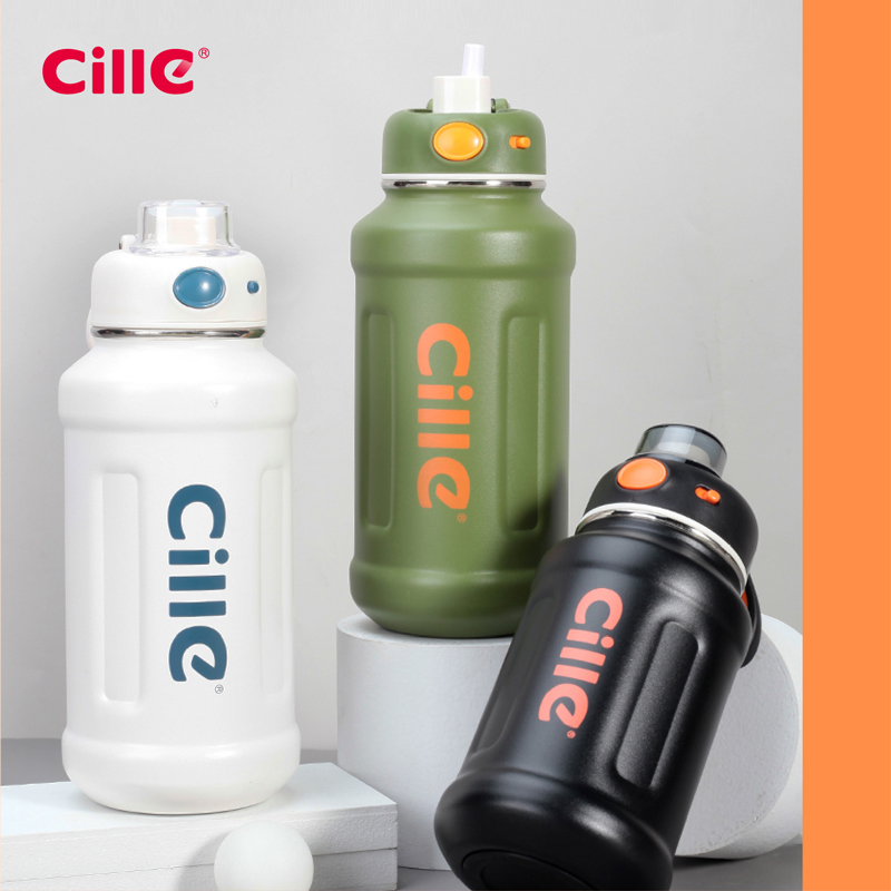 cille保温杯夏季保冷大容量