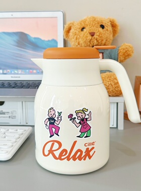 Xile陶瓷衬垫保温瓶水壶大容量2024新型家用保温瓶宿舍学生办公室