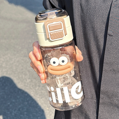 希乐水杯子女生可携式新款吸管tritan水瓶学生耐高温食品级可装开