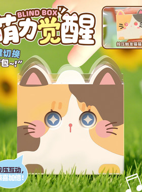 猫咪按压发声盲盒钥匙扣