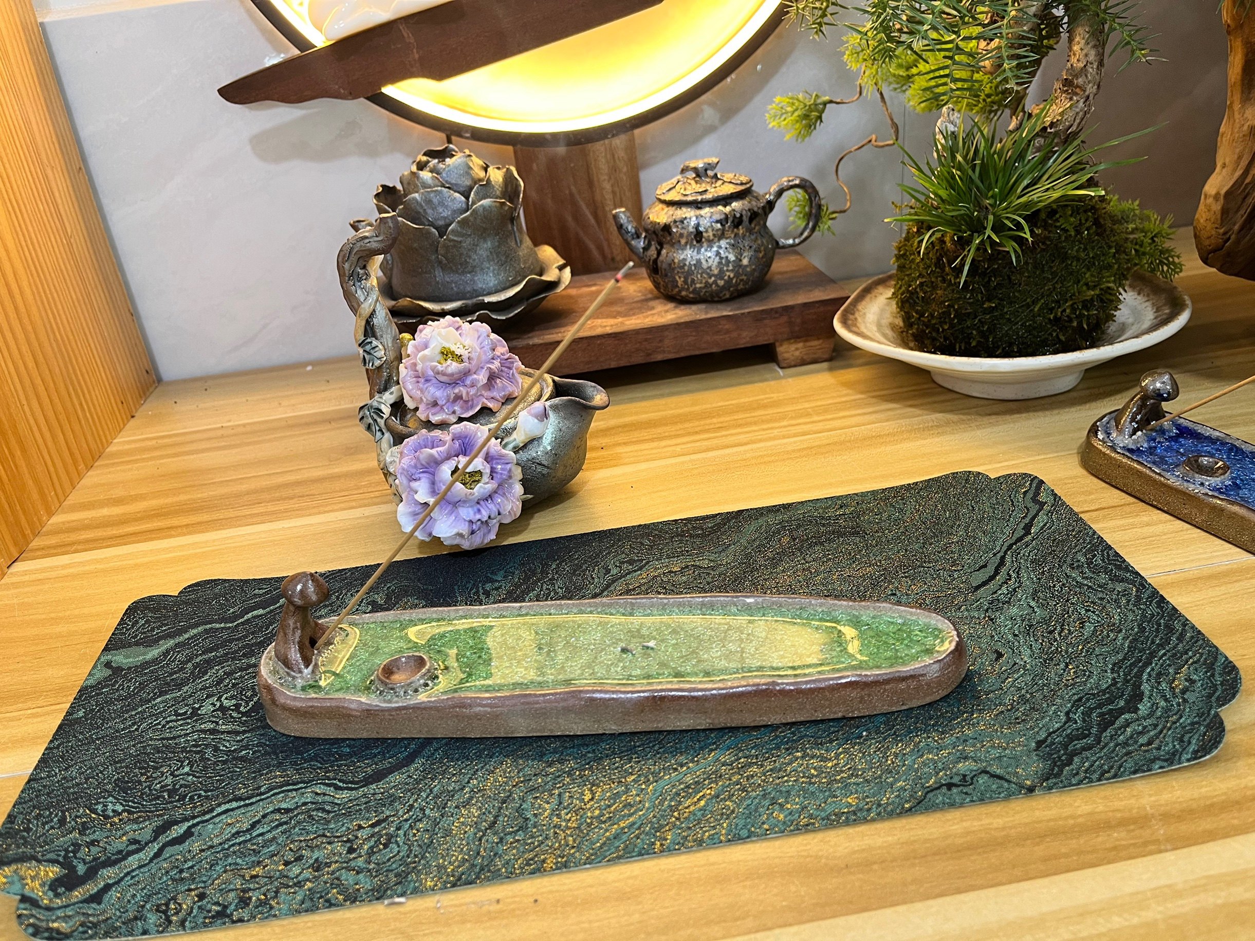 铁胎柴烧结晶釉香插家用室内茶道禅意檀香陶瓷装饰品桌面香薰摆件,家居饰品,香薰炉,淘宝优惠券,粉丝福利购,淘宝优惠卷