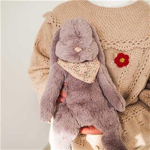 正品 出口北欧兔子长毛绒玩偶具布娃娃儿童摆件安抚陪睡抱枕新年礼