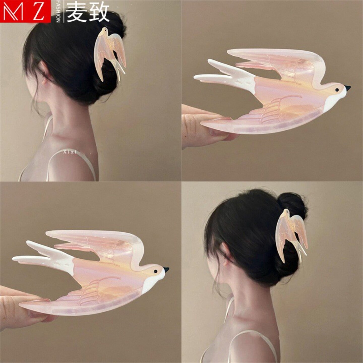 温柔春燕~早春醋酸燕子抓夹女