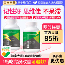 加拿大进口强力脑活素护脑记忆片补脑保健品银杏叶中老年人健忘90