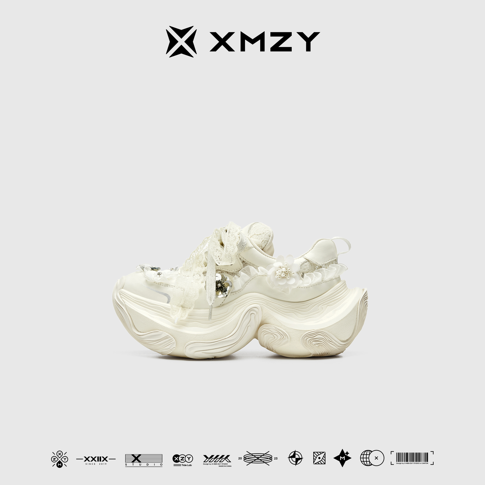 【罗马假日】XMZY2025夏季新款原创时尚甜美风设计感厚底老爹鞋女