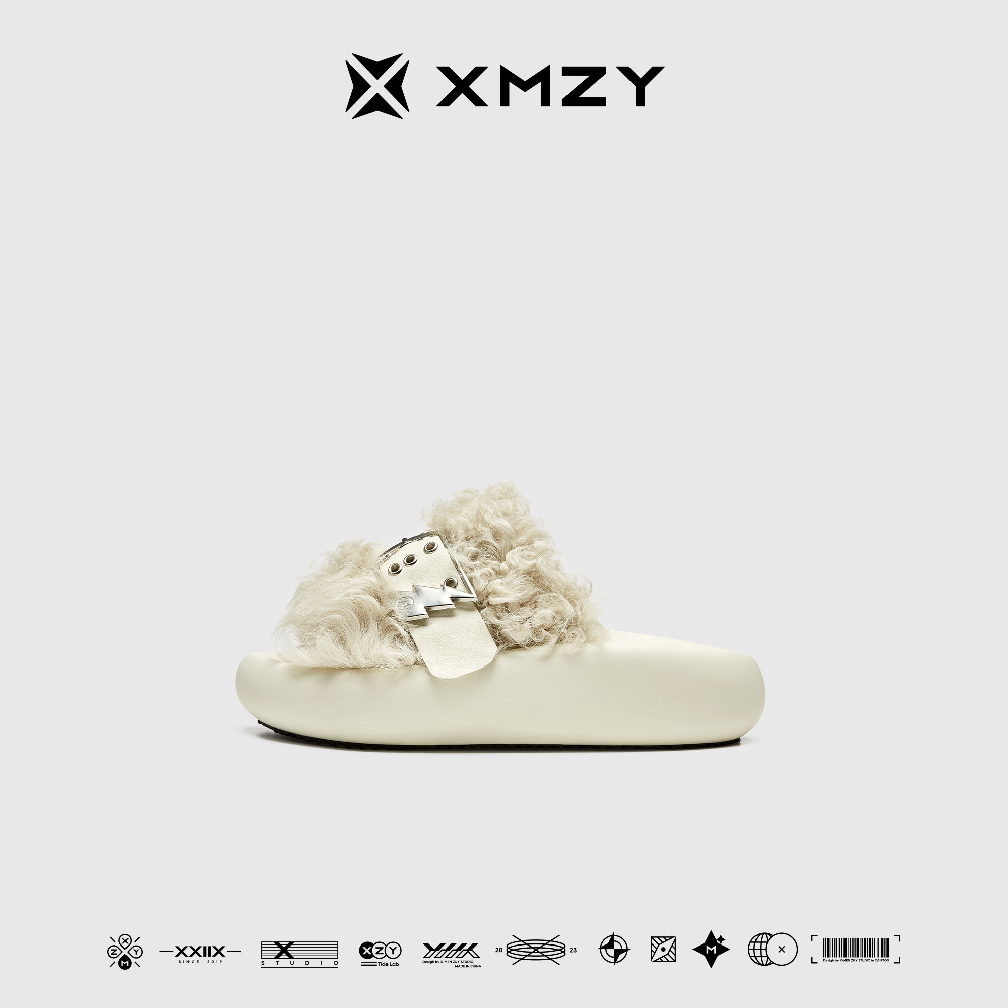 【采璱】XMZY2025夏季新款原创时尚百搭设计师款外穿厚底拖鞋女