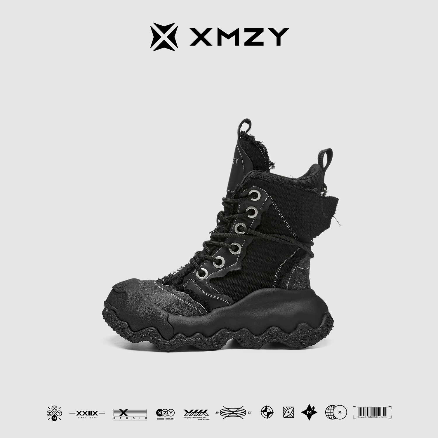 【管乐浪姐舞台同款】XMZY2025新款原创时尚设计厚底增高马丁靴女