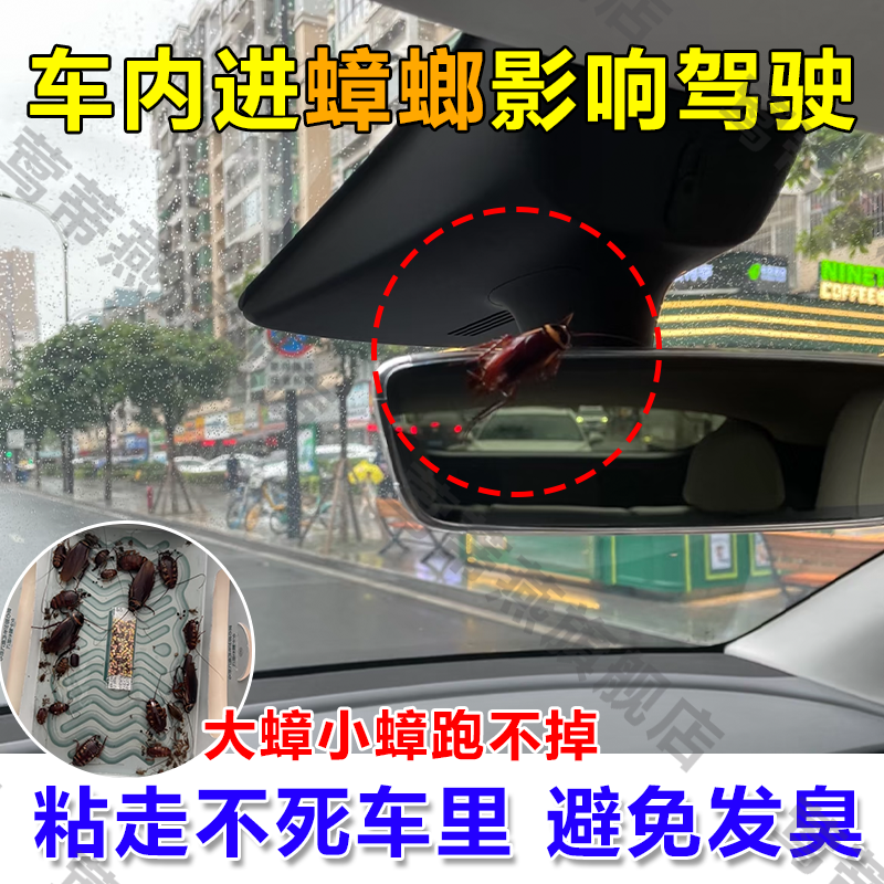 车用蟑螂屋除小强车内进蟑螂贴